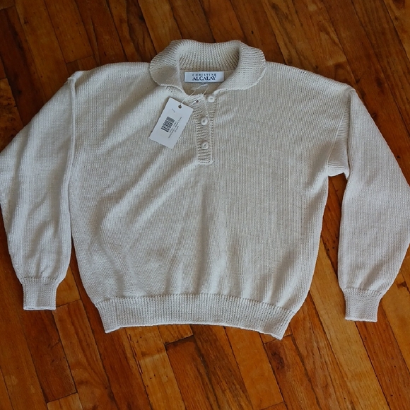 Alfani Sweaters - Alfani Ivory Knit Pullover S NWT